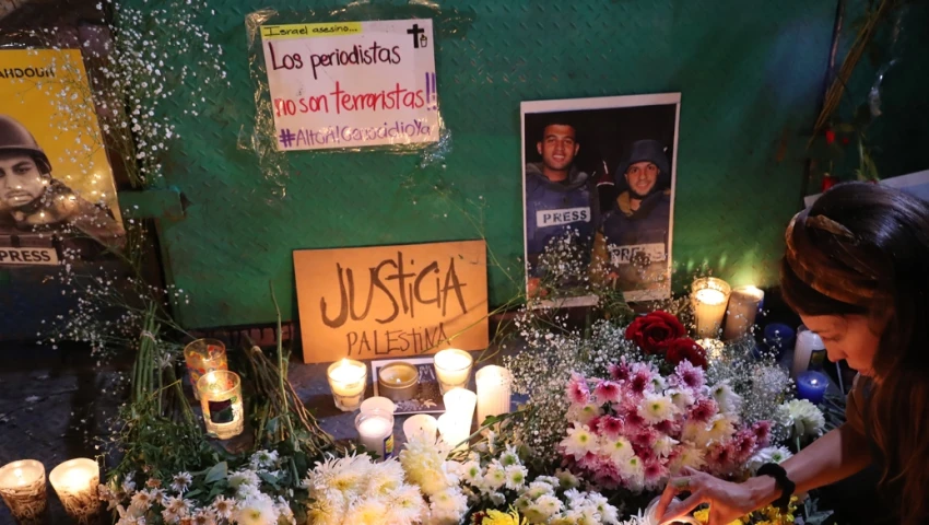 La Ciudad de México exige justicia por periodistas asesinados en Gaza 5 IMG 9016