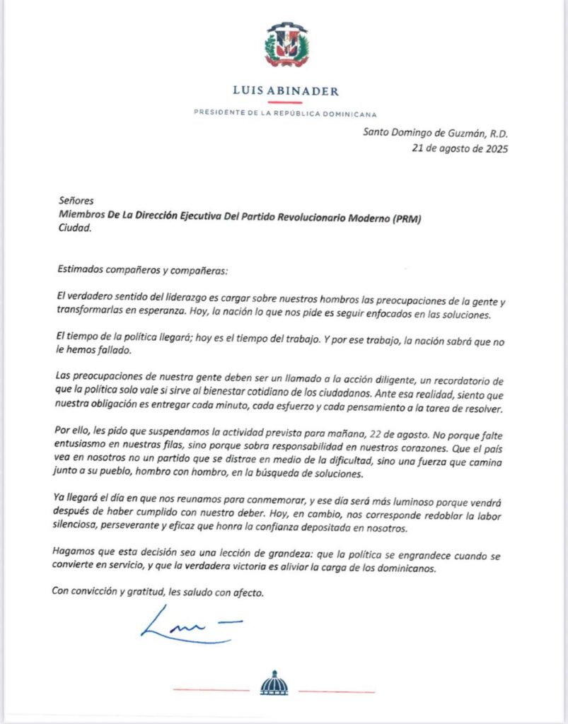 A solicitud de Abinader, PRM suspende acto por sus cinco años de gobierno 2 IMG 9496